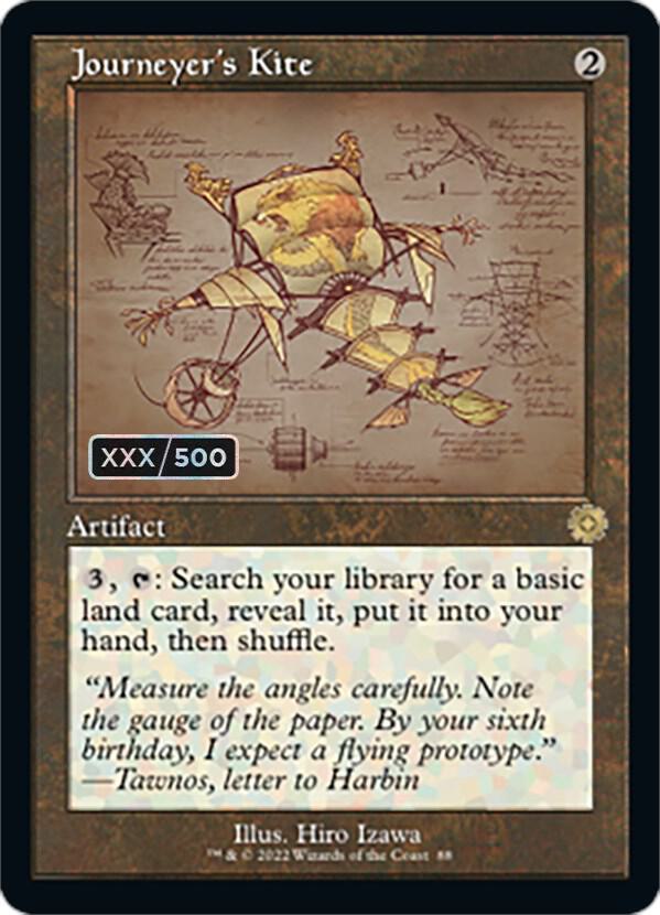 Journeyer's Kite (Schematic) (Serial Numbered) (88) [The Brothers' War Retro Artifacts]