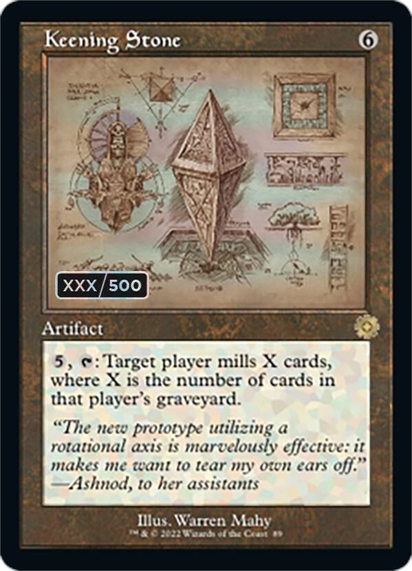 Keening Stone (Schematic) (Serial Numbered) (89) [The Brothers' War Retro Artifacts]