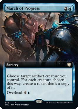 March of Progress (Extended Art) (55) [The Brothers' War Commander] [Extended Art]