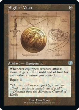 Sigil of Valor (Schematic) (116) [The Brothers' War Retro Artifacts]