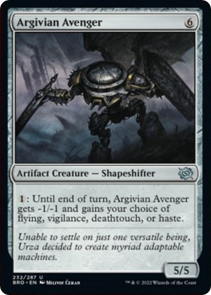 Argivian Avenger (232) [The Brothers' War]