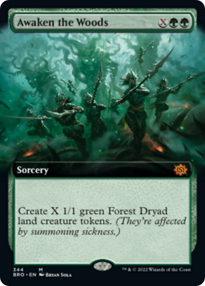 Awaken the Woods (Extended Art) (344) [The Brothers' War] [Extended Art]