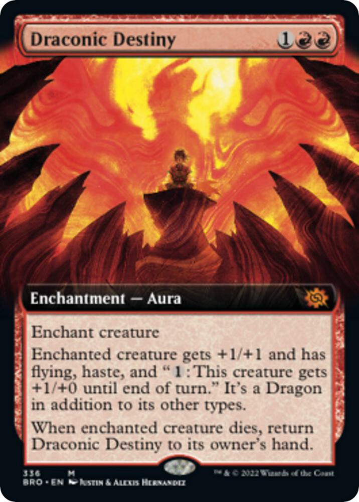 Draconic Destiny (Extended Art) (336) [The Brothers' War] [Extended Art]