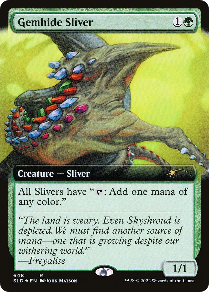 Gemhide Sliver (Extended Art) (648) [Secret Lair Drop] [Extended Art]