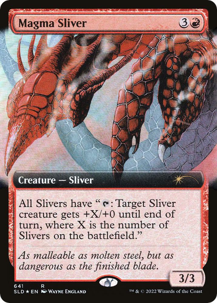Magma Sliver (Extended Art) (641) [Secret Lair Drop] [Extended Art]
