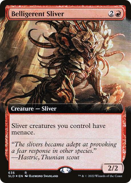 Belligerent Sliver (Extended Art) (636) [Secret Lair Drop] [Extended Art]