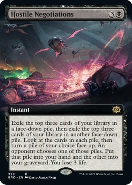 Hostile Negotiations (Extended Art) (329) [The Brothers' War] [Extended Art]
