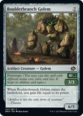 Boulderbranch Golem (197) [The Brothers' War]