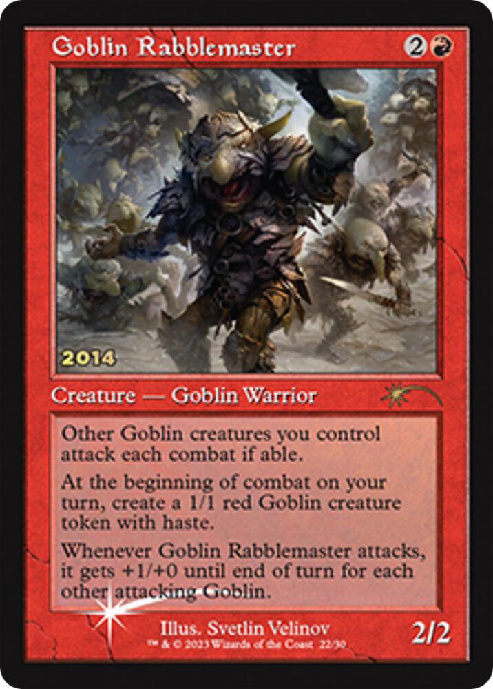 Goblin Rabblemaster (22) [30th Anniversary Promos]