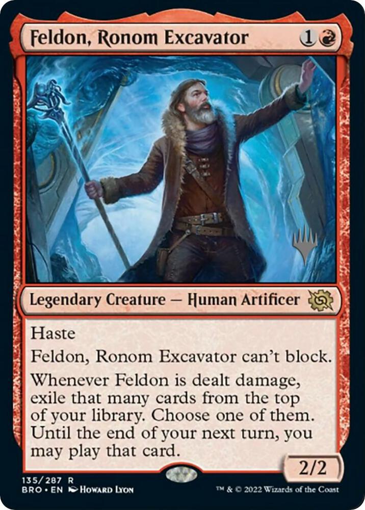 Feldon, Ronom Excavator (135) [The Brothers' War Promos]