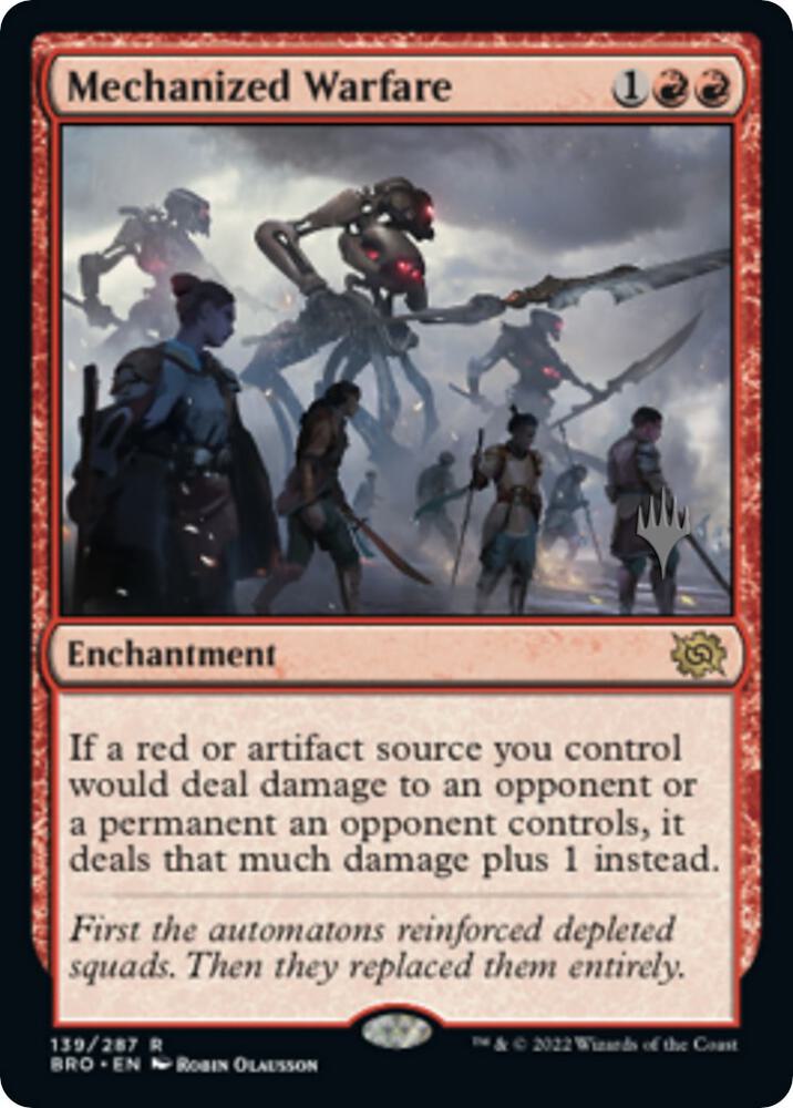 Mechanized Warfare (139) [The Brothers' War Promos]