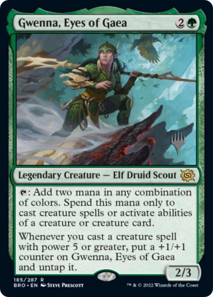 Gwenna, Eyes of Gaea (185) [The Brothers' War Promos]