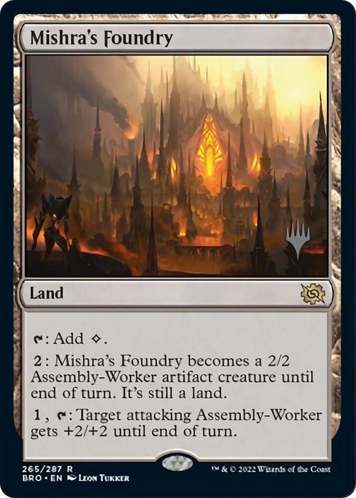 Mishra's Foundry (265) [The Brothers' War Promos]