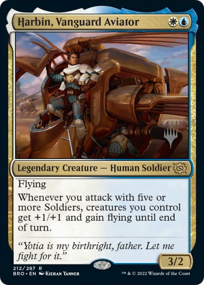 Harbin, Vanguard Aviator (212) [The Brothers' War Promos]
