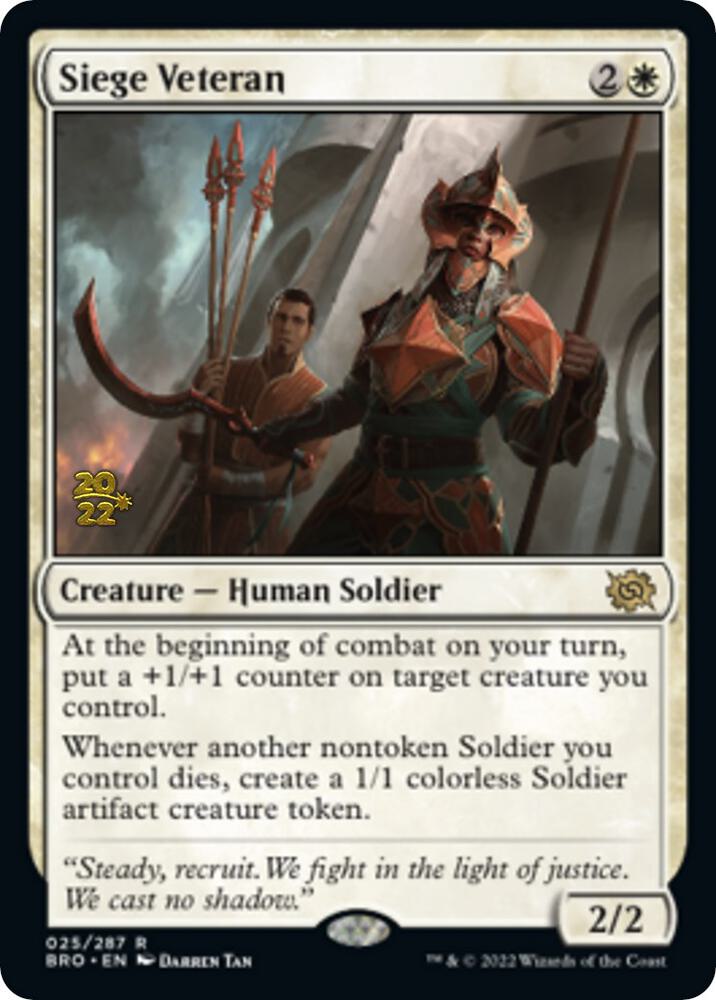 Siege Veteran (25) [Prerelease Cards]