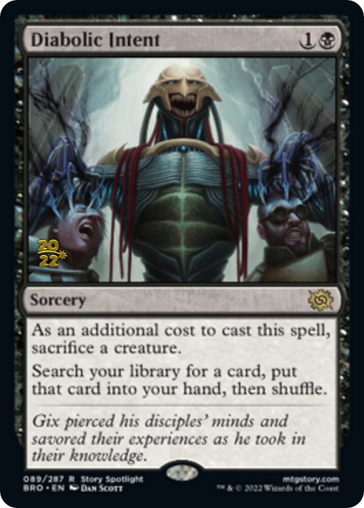 Diabolic Intent (89) [Prerelease Cards]
