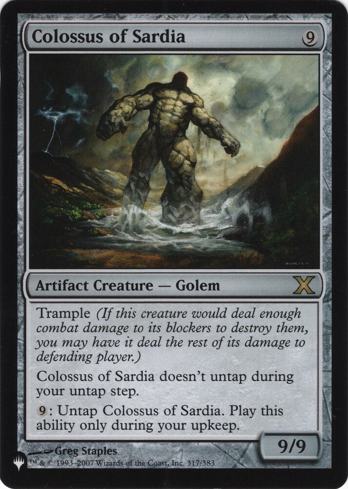 Colossus of Sardia (317/383) [The List]