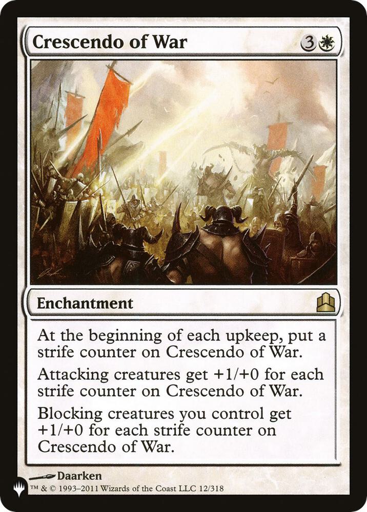 Crescendo of War (12/318) [The List]