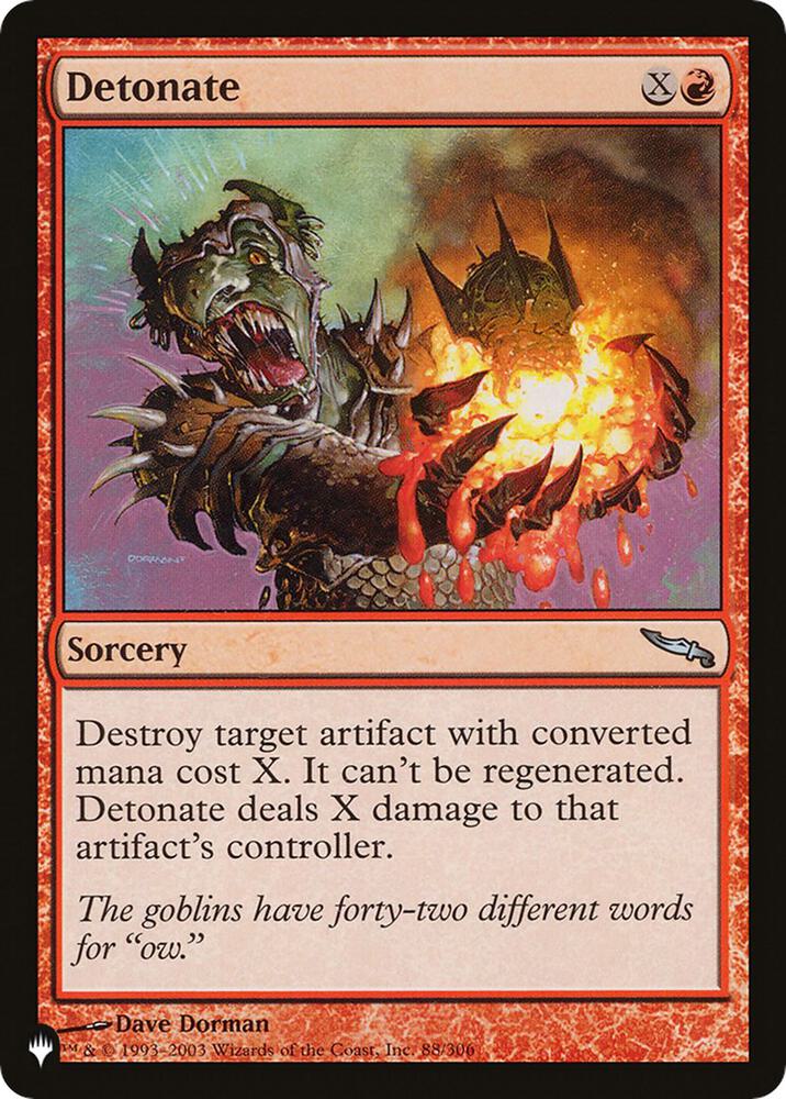 Detonate (88/306) [The List]