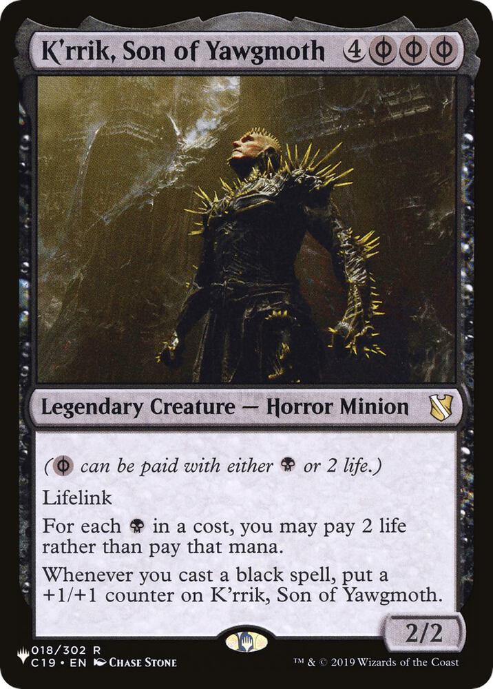 K'rrik, Son of Yawgmoth (018/302) [The List]