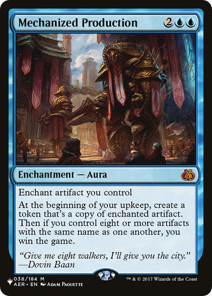 Mechanized Production (038/184) [The List]