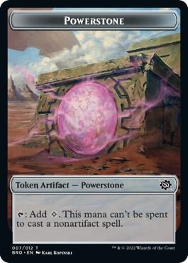 Powerstone // Thopter Double-Sided Token (7 // 10) [The Brothers' War]
