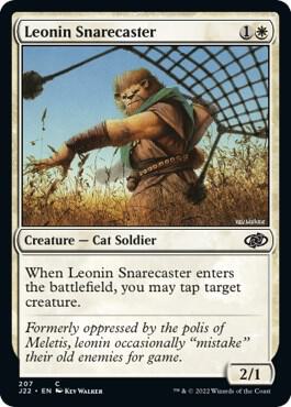 Leonin Snarecaster (207) [Jumpstart 2022]