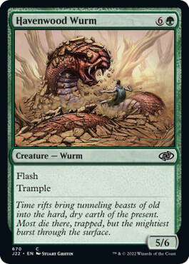 Havenwood Wurm (670) [Jumpstart 2022]