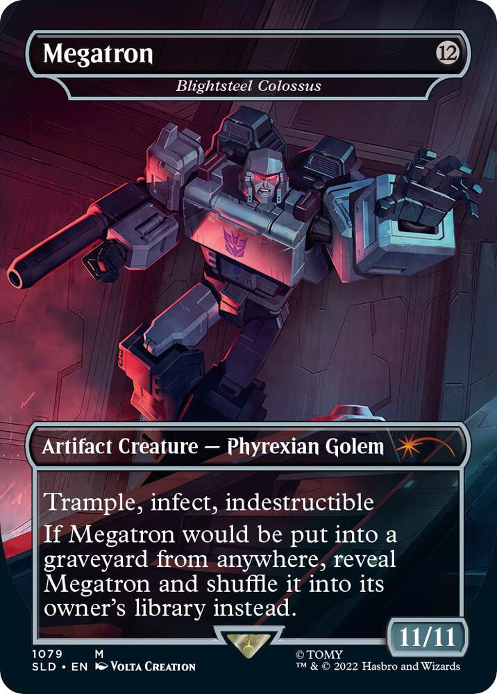 Megatron - Blightsteel Colossus (1079) [Secret Lair Drop] [Borderless]
