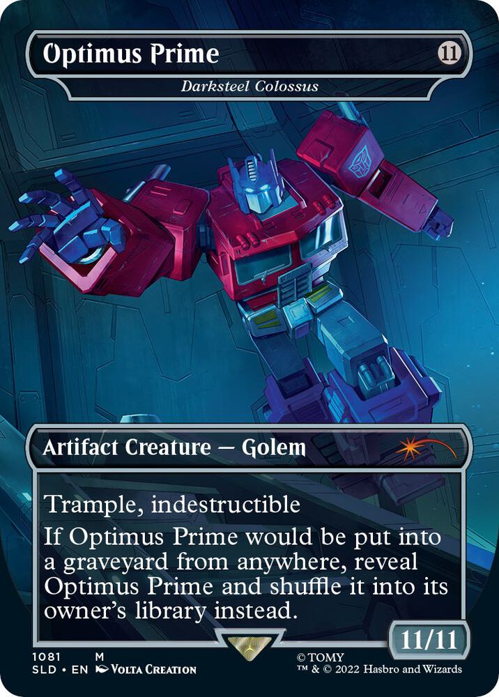 Optimus Prime - Darksteel Colossus (1081) [Secret Lair Drop] [Borderless]