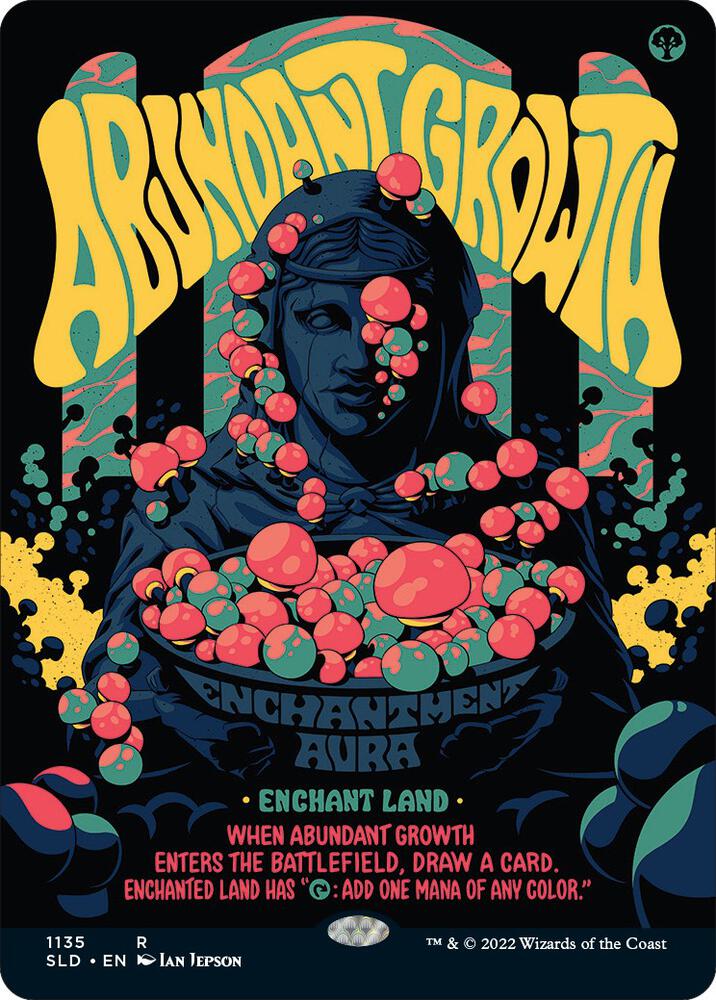 Abundant Growth (1135) [Secret Lair Drop] [Borderless]