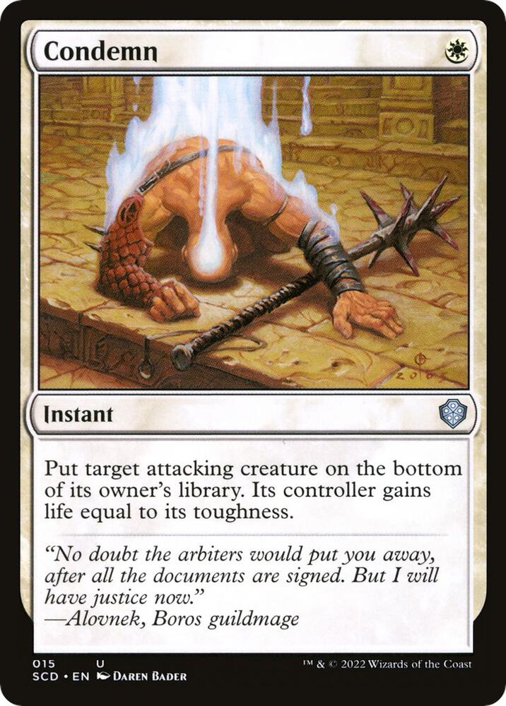 Condemn (15) [Starter Commander Decks]