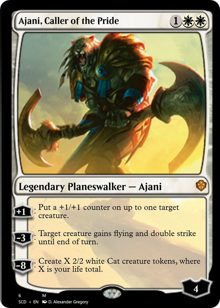 Ajani, Caller of the Pride (6) [Starter Commander Decks]