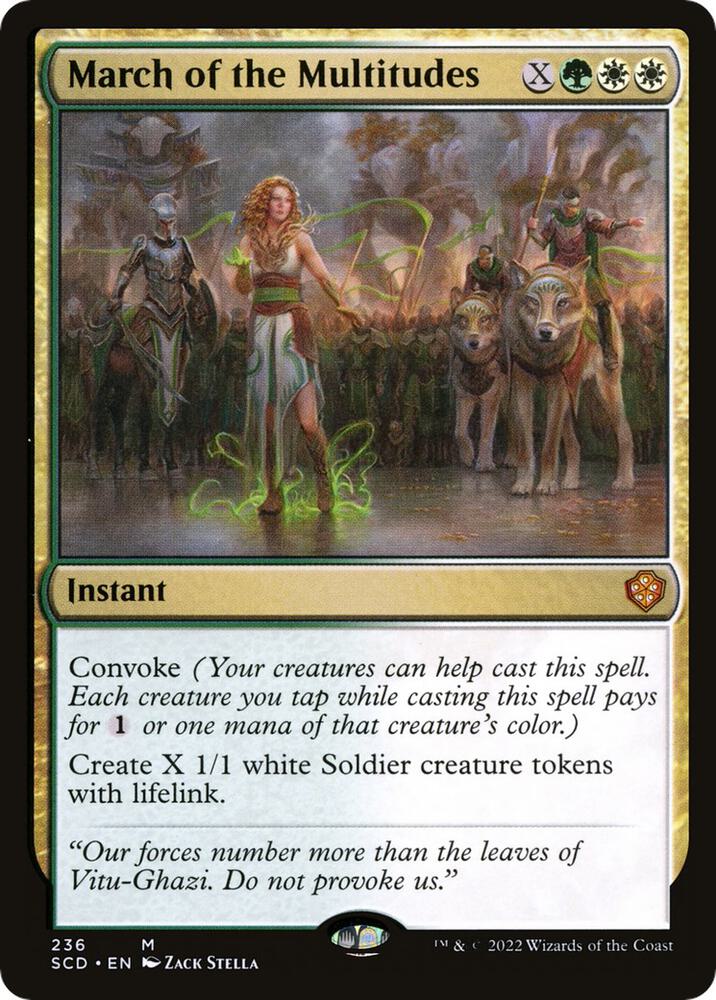 March of the Multitudes (236) [Starter Commander Decks]