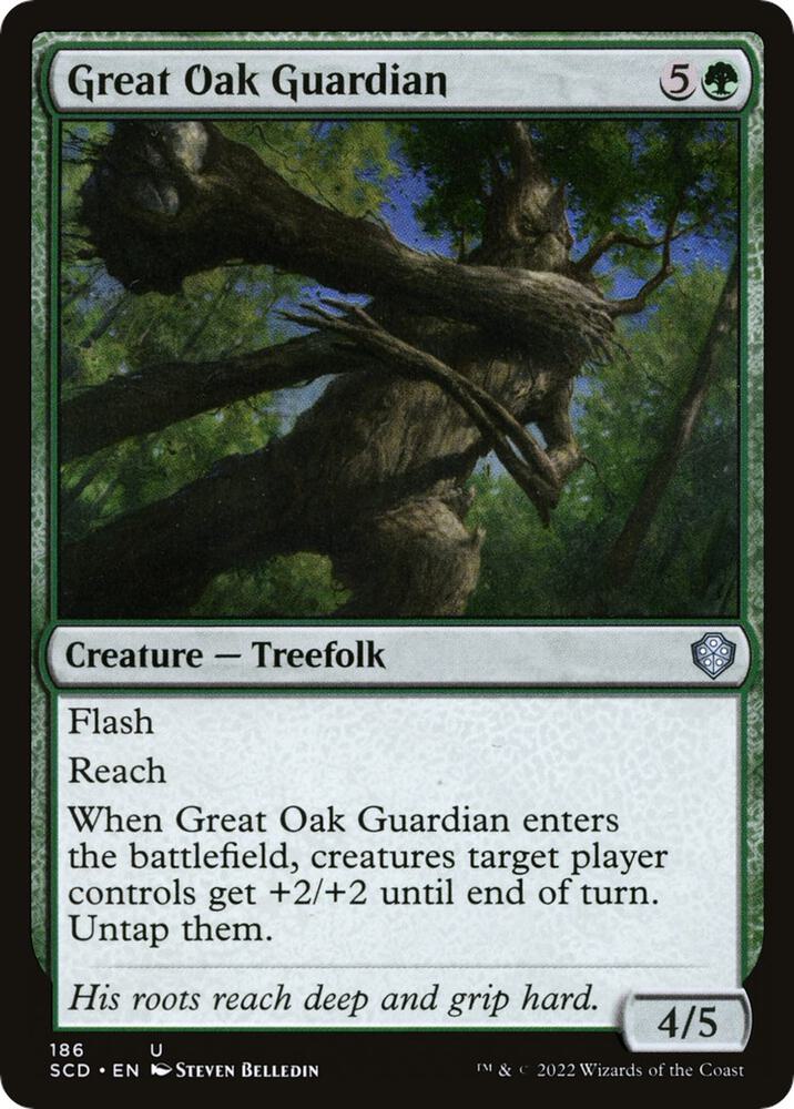 Great Oak Guardian (186) [Starter Commander Decks]