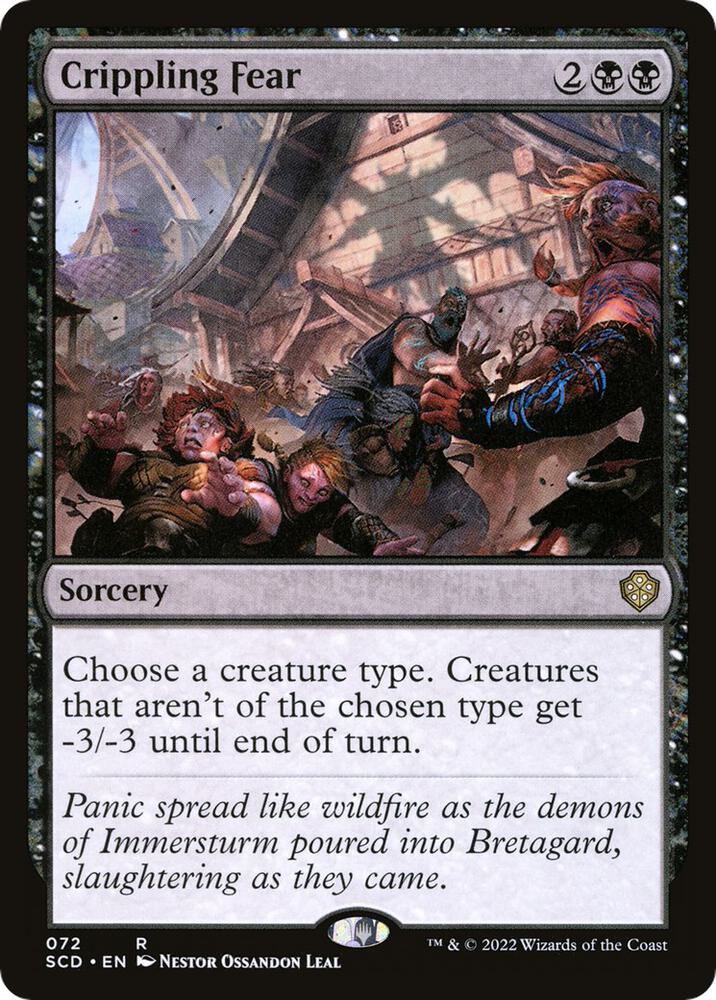 Crippling Fear (72) [Starter Commander Decks]