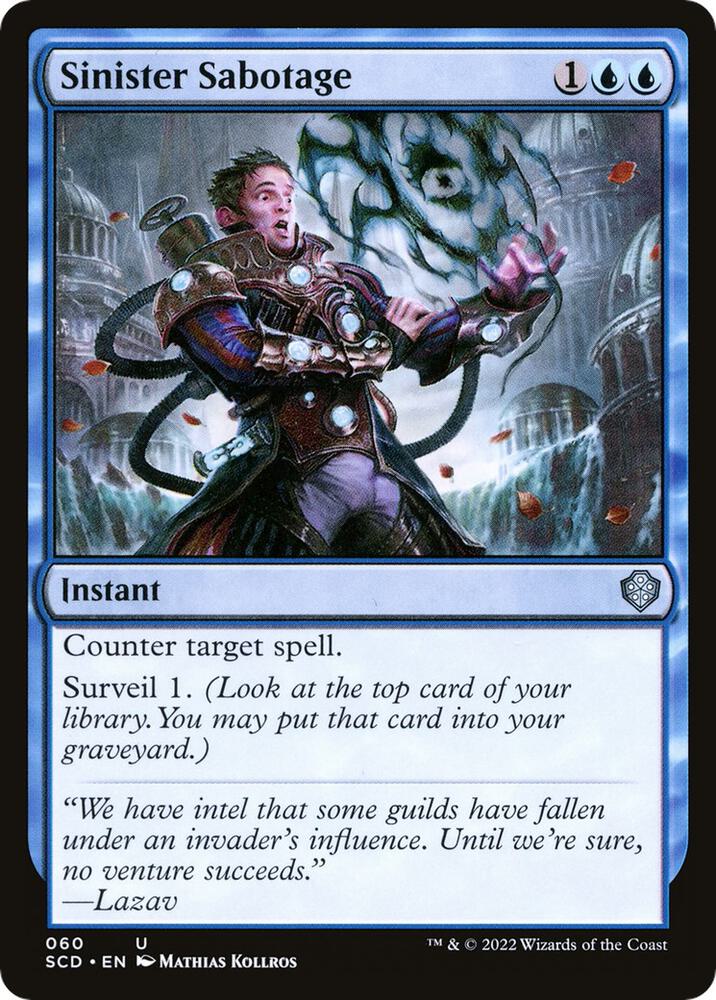 Sinister Sabotage (60) [Starter Commander Decks]