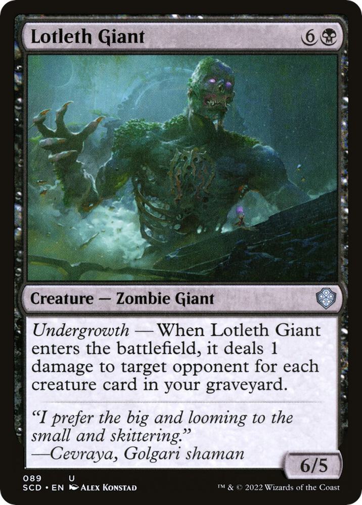 Lotleth Giant (89) [Starter Commander Decks]