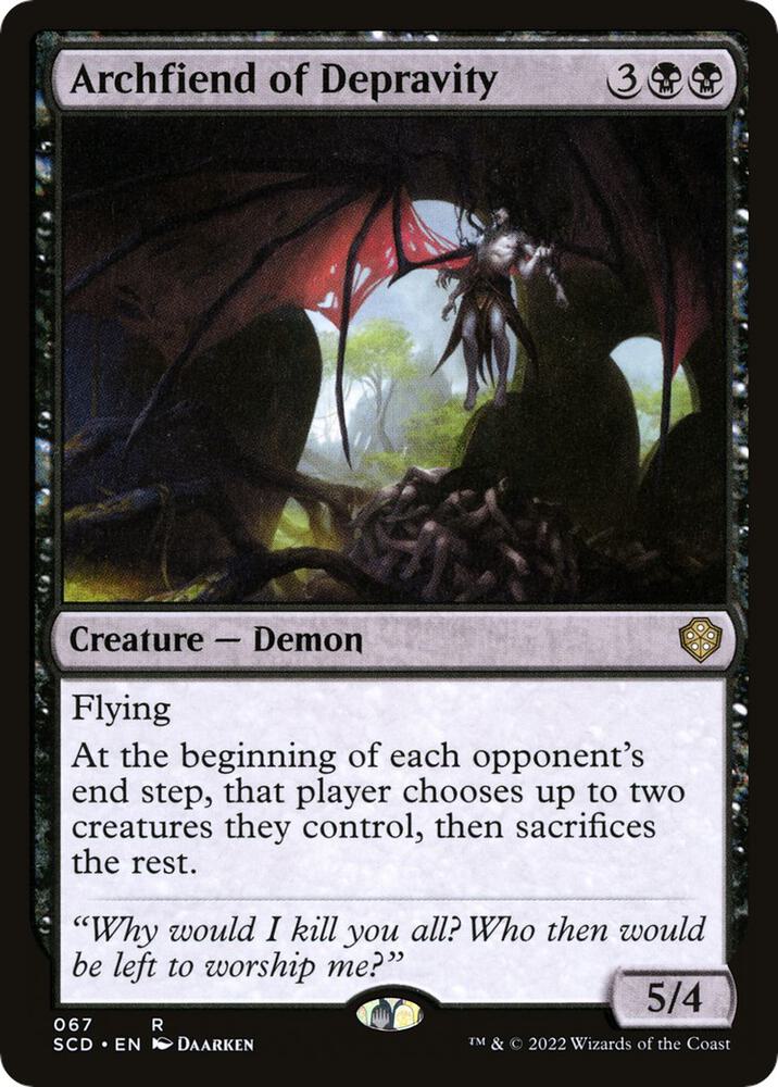 Archfiend of Depravity (67) [Starter Commander Decks]
