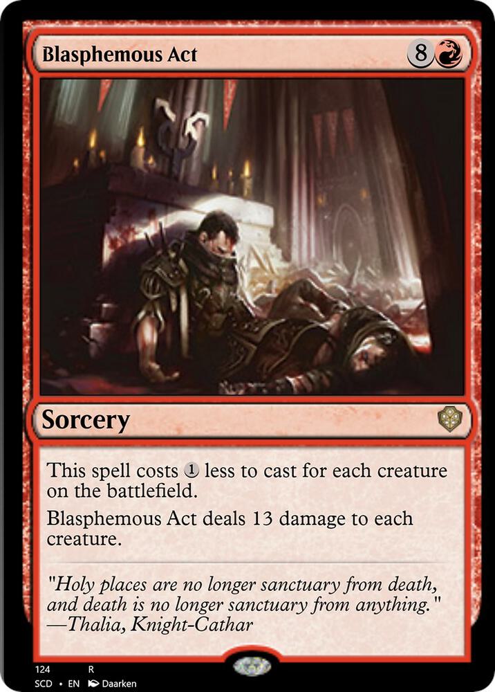 Blasphemous Act (124) [Starter Commander Decks]