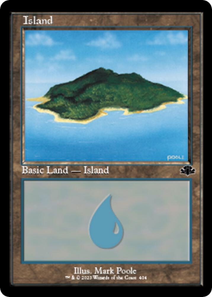 Island (404) (Retro Frame) [Dominaria Remastered]