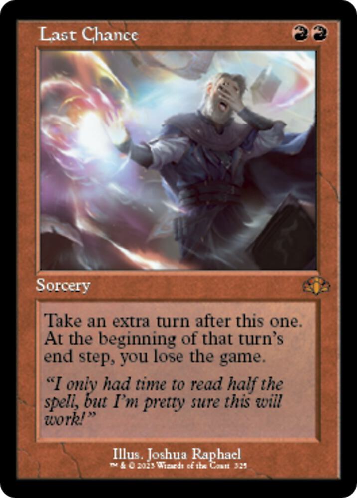 Last Chance (Retro Frame) (325) [Dominaria Remastered]