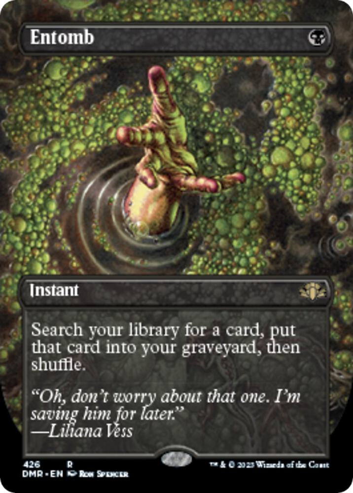 Entomb (Borderless) (426) [Dominaria Remastered] [Borderless]