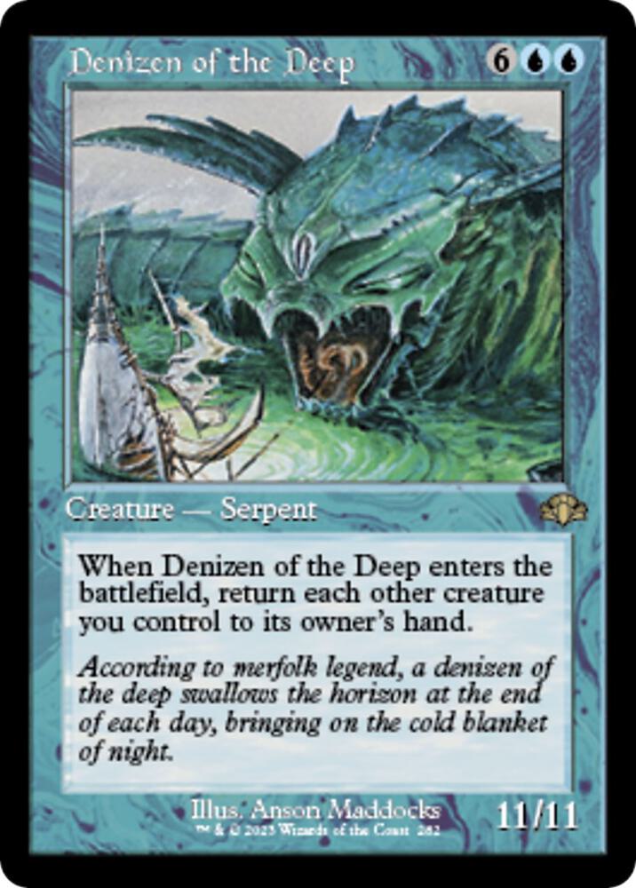 Denizen of the Deep (Retro Frame) (282) [Dominaria Remastered]