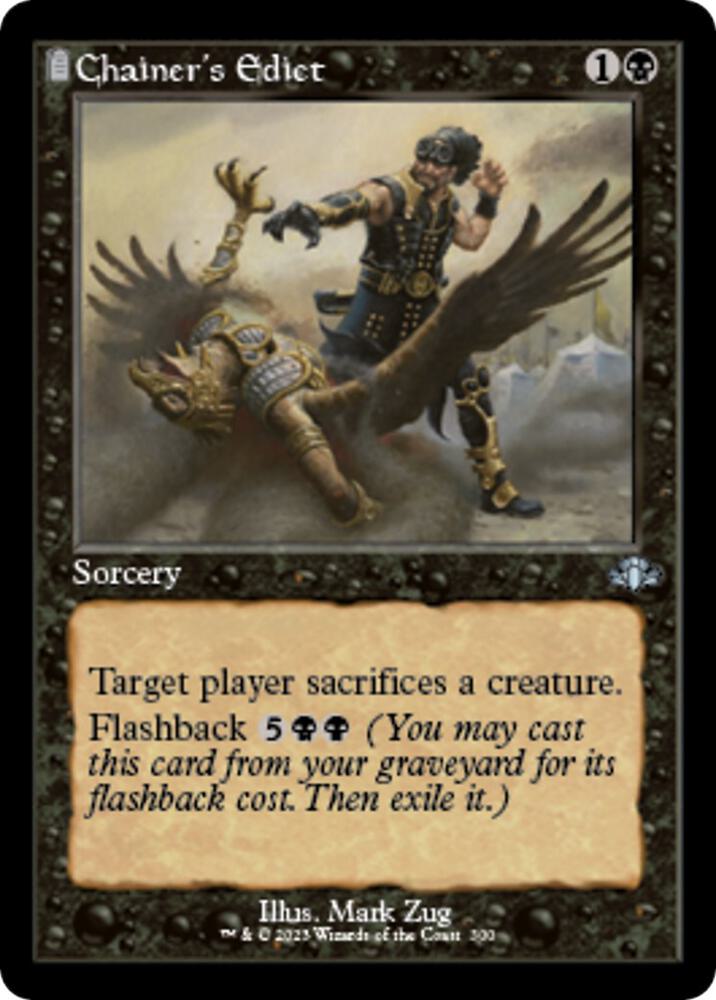Chainer's Edict (Retro Frame) (300) [Dominaria Remastered]