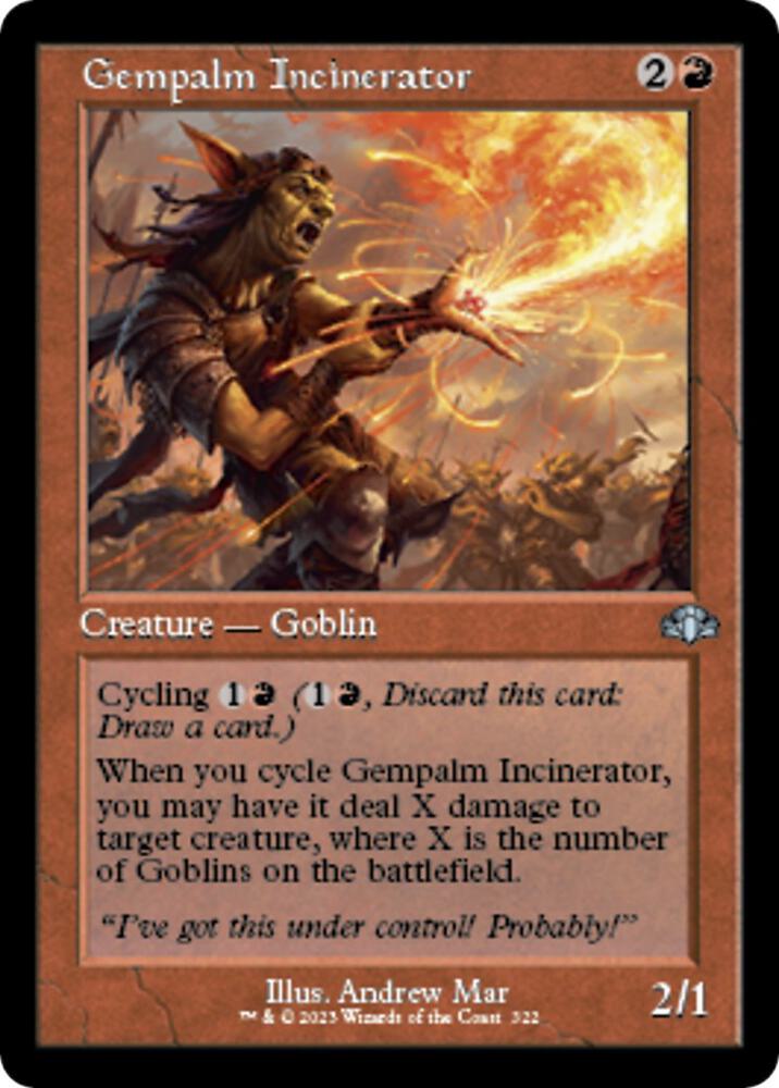 Gempalm Incinerator (Retro Frame) (322) [Dominaria Remastered]