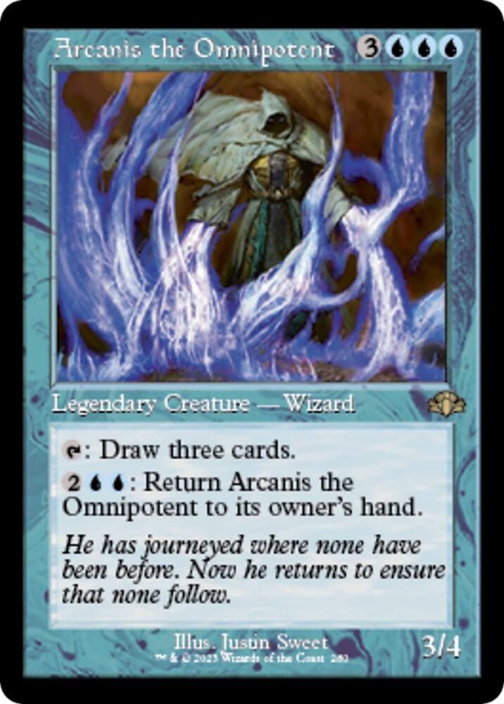 Arcanis the Omnipotent (Retro Frame) (280) [Dominaria Remastered]