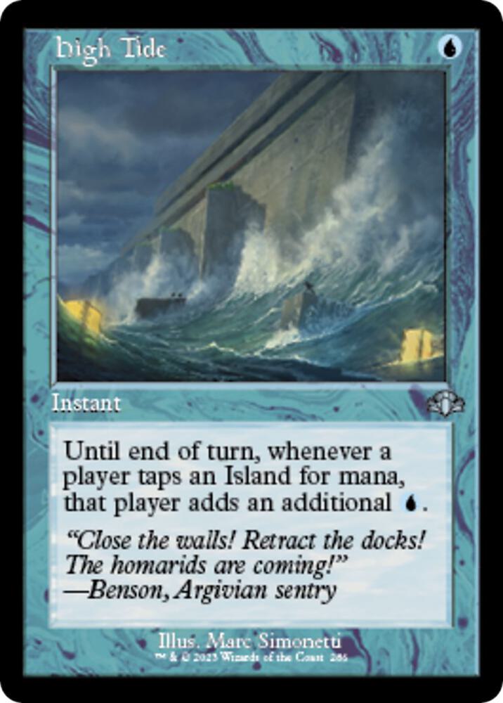 High Tide (Retro Frame) (286) [Dominaria Remastered]