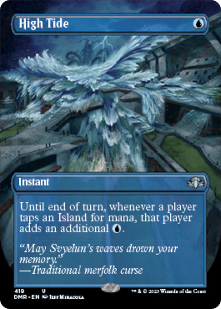 High Tide (Borderless) (419) [Dominaria Remastered] [Borderless]