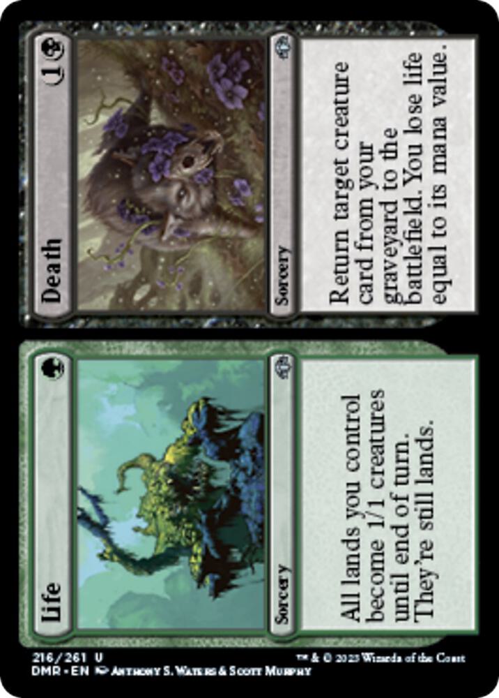 Life // Death (216) [Dominaria Remastered]